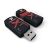 Patriot 8GB XPorter Rage Flash Drive - Read 27MB/s, Write 25MB/s, Retractable Connector, USB2.0 - Black/Red
