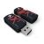 Patriot 32GB XPorter Rage Flash Drive - Read 27MB/s, Write 25MB/s, Retractable Connector, USB2.0 - Black/Red