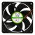 Scythe Kama Flow 2 Fan - 120x120x25mm, Extra Fluid Dynamic Bearing, 900rpm, 63.23CFM, 33.8dBA - Black Fan/Green Sticker