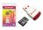 Transcend 16GB Micro SD SDHC Card - Class 2, 480MB/s, USB2.0 Conector - White/Red/Black