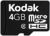 Kodak 4GB Micro SD Card - Class 2 - With Adapter
