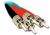 Comsol Multimode Duplex Fiber Patch Cable 50/125mm, ST-ST - 1M