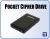 Addonics CPD256U Pocket Cipher Drive HDD Enclosure - Black2.5