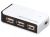 IOGEAR USB-4P-HP USB2.0 Hub - 4-Port USB2.0 - With AC Power Adapter - Black/White