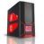 Azza Orion 202 Evo Midi-Tower Case - No PSU, Black2xUSB2.0, 1xAudio, 1x120mm Red LED Fan, 1x120mm Fan, 1x80mm Red LED Fan, ATX