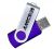 Amicroe 2GB Flash Drive - Swivel Connector, Hot Plug and Play, USB2.0 - Purple