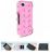 Gumdrop Drop Series Case - To Suit iPhone 4 - Pink/White