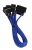 BitFenix Power Cable - 1xMolex(Male) to 3x3-Pin 7V-Fan(Male) - 20cm, Blue