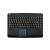 Adesso SlimTouch Mini Keyboard - With Built-In TouchPad - Black - USB