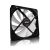 NZXT FX 140LB Cooling Fan - 140x140x25mm, Fluid Dynamic Bearing, 1000rpm, 2000rpm, 49.1CFM, 98.3CFM, 23.1dBA, 37dBA - Black Layer/White Fan