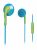 Philips SHE2675BG In-Ear Headset - Blue/GreenHigh Quality, Twin Vents Balance The High Sounds And Bass Tones, Neodymium Magnet, Integrated Microphone And Call Button, Comfort Wearing