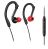 Philips SHQ3017 Sports Earhook Headset - Black/RedHigh Quality, Waterproof Microphone And Music Control, Sweat Proof, Bass Thumping Stereo Sound, Comfort Wearing