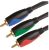 Crest Component Cable - 3 RCA To 3 RCA RGB Component Cable - 3.0M