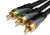 Comsol 3x RCA Male to 3x RCA Male Component Cable - High Grade - 3M