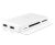 Moshi Cardette Ultra SDXC Multi-Card Reader - With 2x USB2.0 Hub, Aluminum Casing - Silver