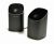 Enzatec SP302 Portable Speakers - 2x2.5W, Rechargeable Battery, 3.5mm Plug Retractable Cable, Aluminium - Black