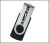Amicroe 8GB Flash Drive - Swivel Connector, Hot Plug and Play, USB2.0 - Black