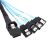 Astrotek Internal Mini SAS to SATA Cable 1m - 36 pins SFF-8087 Male to 4x 7 pins Female