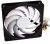 Swiftech HELIX-120-BW Cooling Fan - 120mm Fan, Z-Axis Bearing, 1800RPM, 55CFM, 33dBA - Black Layer/White Fan