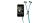 Hi-Fun Hi-Zip Earphones - Blue/BlueSuperior Audio Quality, Bass Boost System, Earphones Completely Soundproof, Knots-Free, 3.5mm Jack, Suitable For iPhone/iPod Family, Smartphones