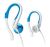 Philips SHS4843/28 Earhook Headphones - BlueHigh Quality Sound, 13.5mm Speaker Driver, Bass Beats Vents Allow Air Movement For Better Sound, Air Cushioned Caps, Superb Comfort Wearing