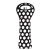 Built One Bottle Tote - Soft-Grip Handles, Stores Flat, Stain Resistant, Insulates One 750ML-1L Bottle - Big Dot Black & White