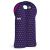 Built Two Bottle Tote - Soft-Grip Handles, Stores Flat, Stain Resistant, Insulates Two 750ML-1L Bottles - Mini Dot Navy