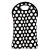 Built Two Bottle Tote - Soft-Grip Handles, Stores Flat, Stain Resistant, Insulates Two 750LM-1L Bottles - Big Dot Black & White
