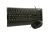 Laser KBMS-E100C Optical USB Keyboard & Mouse - Black1000DPI Optical Mouse, Spill Resistant Keyboard, Thin Keypads For Comfort & Low Noise, 3 Button Mouse & Scroll Wheel, Comfort Hand-Size