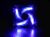 BitFenix Spectre LED PWM Cooling Fan - 120x120x25mm Blue LED Fan, Fluid Dynamic Bearings (FDB), PBT, Black Tinted Transparent, 700~1800rpm, 51.3CFM, 22.5dBA - Black Frame, Blue LED Lights