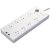 HuntKey SAC804 8-Way Outlet Surge Protected Powerboard with Dual 5V 2.1A, 2xUSB Port - White