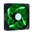 CoolerMaster SickleFlow X Fan - 120x120x25mm Green LED Fan, 4th Gen Bearing, 2000rpm, 69.69CFM, 19dbA - Black Frame