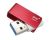PQI 32GB U822V Intelligent Flash Drive - 360 Degree Rotating Design, Compact, Light-Weight, And Slender Design, USB3.0 - Red