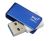PQI 16GB U822V Intelligent Flash Drive - 360 Degree Rotating Design, Compact, Light-Weight, And Slender Design, USB3.0 - Blue