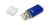 PQI 8GB U273 Flash Drive - High Quality Metallic Casing, Portable Document Management Tool, USB2.0 - Deep Blue