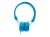 Shroom Headphones - On Ear - BlueHigh Quality, Deep, Rich Sound, 40mm Neodymium Drivers, Light-Weight, Comfort Wearing