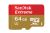 SanDisk 64GB Micro SD SDHC Card - Extreme, Class 10