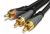 Generic PGC-3RCA-02 Premium Grade 3 RCA Composite Cable - Male To Male - 2M