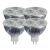LEDware LED-4PACK-CW-MR1 Four Pack Includes 3W Cool White NationStar Spot Light with MR16 Base