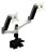 Aavara AC742 Dual LCD Monitor ARM with Clamp Base - Supports Up to 24