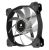 Corsair CO-9050015-WLED Air Series AF120 Cooling Fan - 120x120x25mm White LED Fan, Sleeved Bearing, 1500RPM, 52.19CFM, 25.2dBA - Black