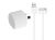 Shroom S-102 Compact USB AC Charger 2.1A - 30 Pin - White