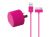 Shroom S-104 Compact USB AC Charger 2.1A - 30 Pin - Pink