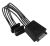 SilverStone SST-CP06-E2 2-Way SATA Power Spliiter Cable - Black