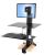 Ergotron 33-350-200 WorkFit-S Single LD With Worksurface+ - For Monitors up to 24