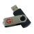 Shintaro 2GB Metal Rotating Flash Drive - Swivel Cap, 1000g Shock Resistance, USB2.0, Silver/Black