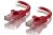 Alogic C6-01-Red CAT6 Network Patch Cable - 1m, RJ45-RJ45 - Red