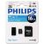 Philips 16GB Micro SD SDHC Card - Class 10with Adapter/Reader Included