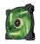 Corsair Air Series SP140 High Static Pressure Fan - 140x25mm Green LED Fan, 1440rpm, 49.49CFM, 29.3dBA - Black Layer with Clear Blade & Green LED Fan