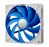 Deepcool DC FAN UF120 Cooling Fan - 120x120x26mm Fan, Ball Bearing, 200~1500rpm, 66.3CFM, 17.6~27.8dBA - White, Blue Blade Fan